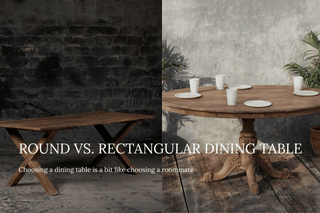 Round vs. Rectangular Dining Table