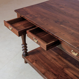 Farmhouse Teak Counter Console