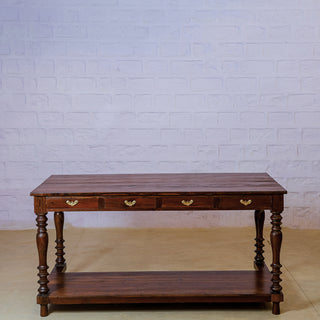 Farmhouse Teak Counter Console