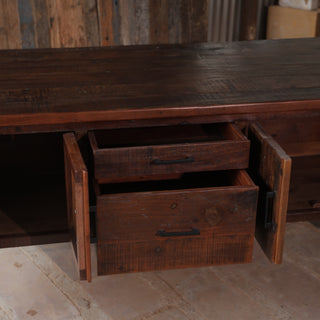 Rustic Storage Counter Table