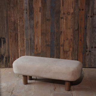 Modern Upholstered Wooden Bench