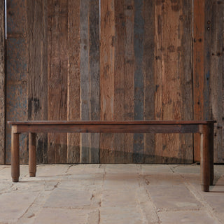 Minimalist Reclaimed Wood Bench