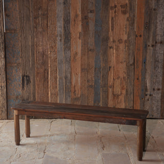 Minimalist Reclaimed Wood Bench