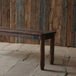 Minimalist Reclaimed Wood Bench