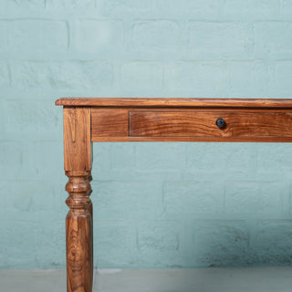 Teak Console Storage Table
