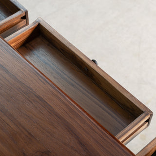 Teak Console Storage Table