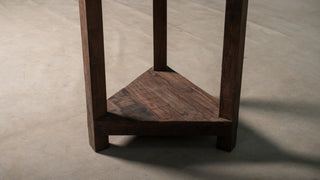 Rustic Wooden Accent Stool