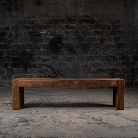 Handcrafted Reclaimed Solid Wood Bench