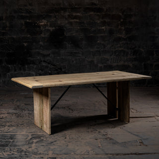 Reclaimed Solid Wood Dining Table - The Espresso Realm