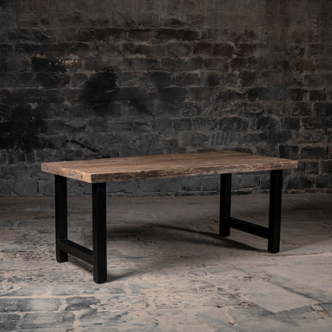 Vintage Reclaimed Weathered Wood dining Table