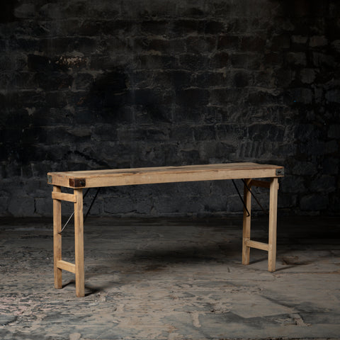 Wooden console table