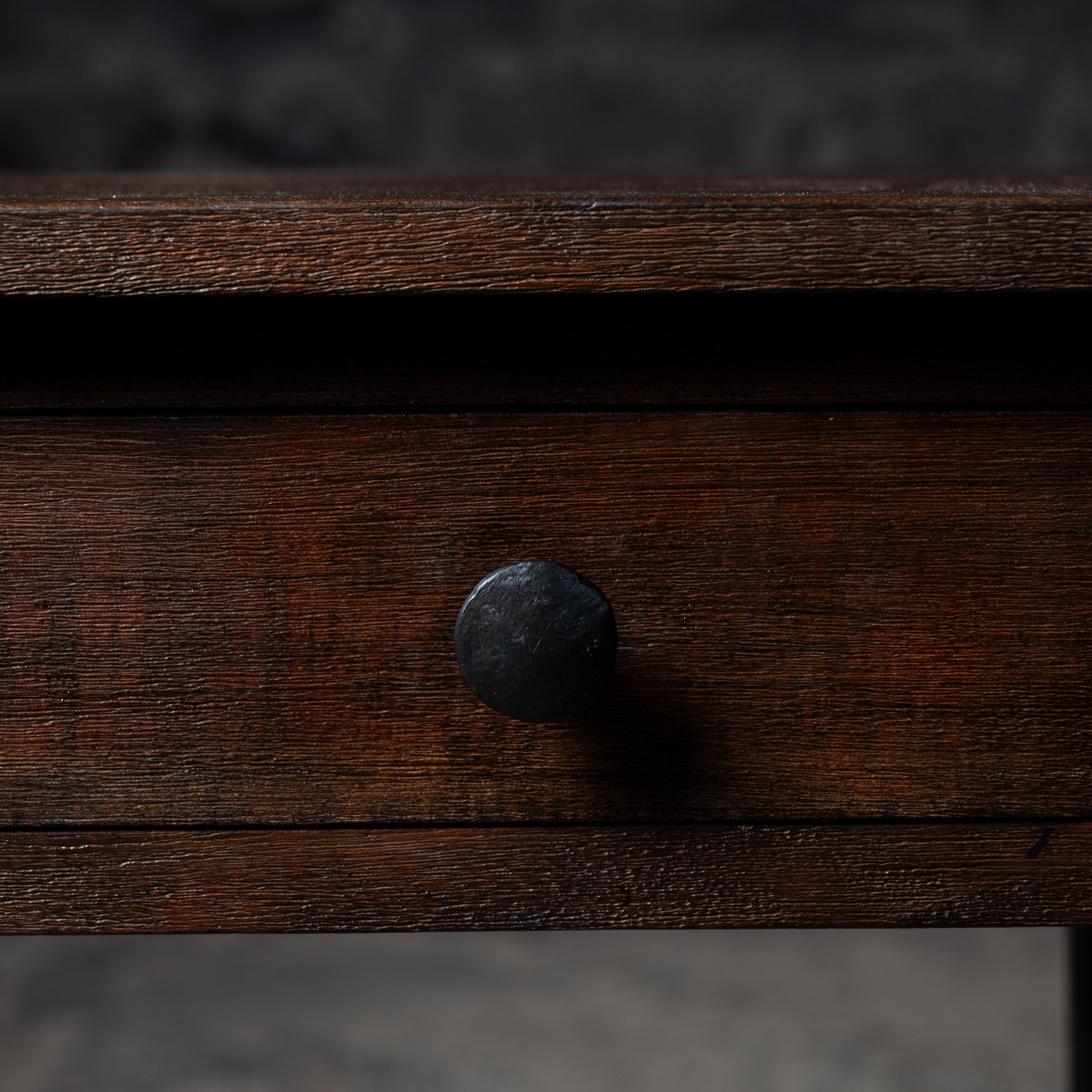 Vintage Reclaimed Neem Wood Bedside Table With Drawer