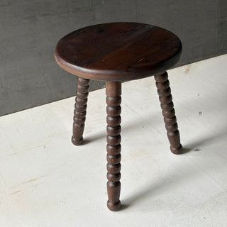 Vintage Turned Wooden Stool