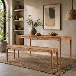 Adel Dining Table and Bench