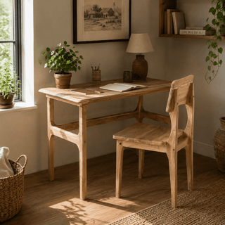 Alden Teak Writing Desk Set