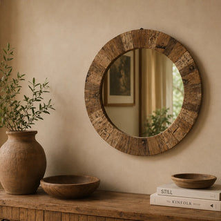 Ancient round mirror