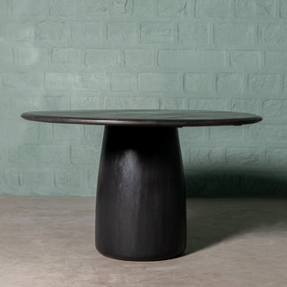 Black Pedestal Dining Table