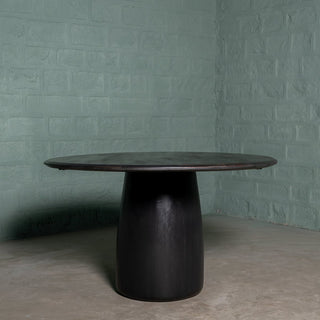Black Pedestal Dining Table