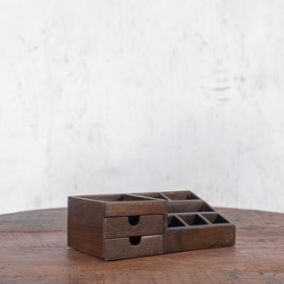 Compact Teak Storage Drawers