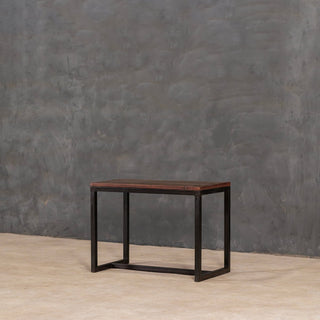 Compact Wood Metal Stool