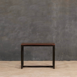 Compact Wood Metal Stool