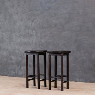 Compact Wooden Bar Stool