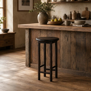 Compact Wooden Bar Stool