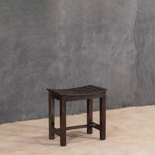 Curved Seat Wooden Stool