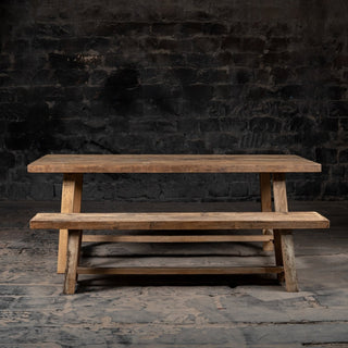 Envade Dining Table and Bench Set - The Espresso Realm