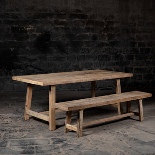 Envade Dining Table and Bench Set - The Espresso Realm