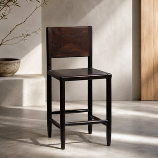 Farmhouse Acacia Bar Chair
