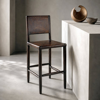 Farmhouse Acacia Bar Chair