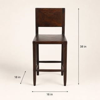 Farmhouse Acacia Bar Chair