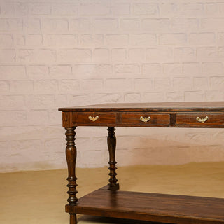 Farmhouse Teak Counter Console