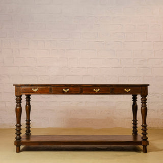 Farmhouse Teak Counter Console