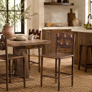 Handcrafted Counter Chair