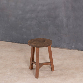 Handcrafted Wood Accent Stool