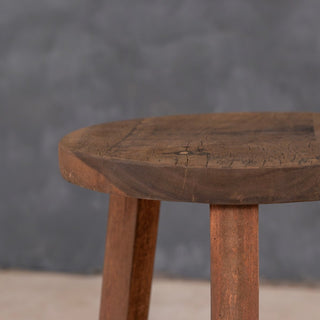 Handcrafted Wood Accent Stool