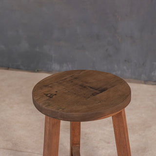 Handcrafted Wood Accent Stool