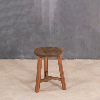 Handcrafted Wood Accent Stool