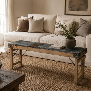 Haven Hinge Metallic bench