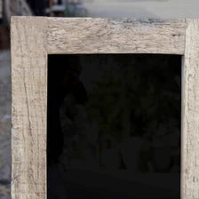 Handcrafted Reclaimed Wood Wall Mirror – Rustic Rectangular Farmhouse Accent for Bathroom, Bedroom and Entryway