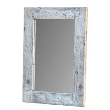 Handcrafted Reclaimed Wood Wall Mirror – Rustic Rectangular Farmhouse Décor for Bathroom, Bedroom and Entryway
