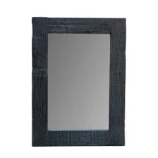 Handcrafted Reclaimed Wood Wall Mirror – Rustic Rectangular Farmhouse Décor for Bathroom, Bedroom and Entryway
