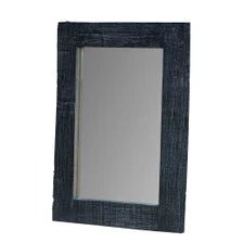 Handcrafted Reclaimed Wood Wall Mirror – Rustic Rectangular Farmhouse Décor for Bathroom, Bedroom and Entryway