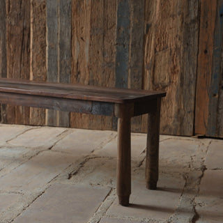 Minimalist Reclaimed Wood Bench