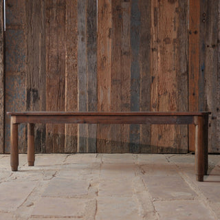 Minimalist Reclaimed Wood Bench