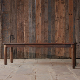 Minimalist Reclaimed Wood Bench