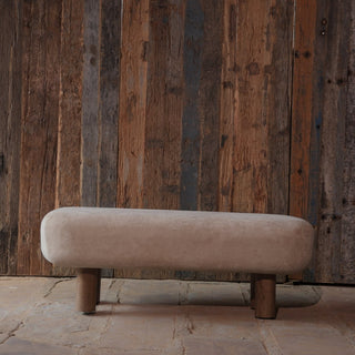 Modern Upholstered Wooden Bench