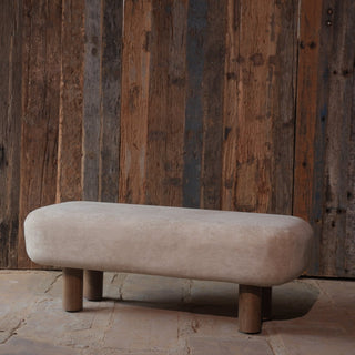 Modern Upholstered Wooden Bench